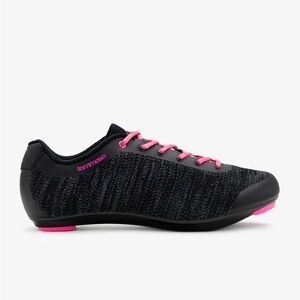 Tommaso Pista Aria Knit Road Cycling Black Pink Shoes size 10.5